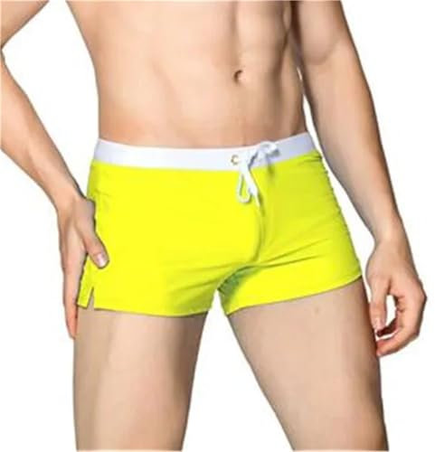 ZMCGNO Sommer Herren Badeshorts Quick Dry Strandshorts Board Surf Bademode Strandshorts Männlich Laufen Fitnessstudio Mann Übergröße Badehose(YL,M)
