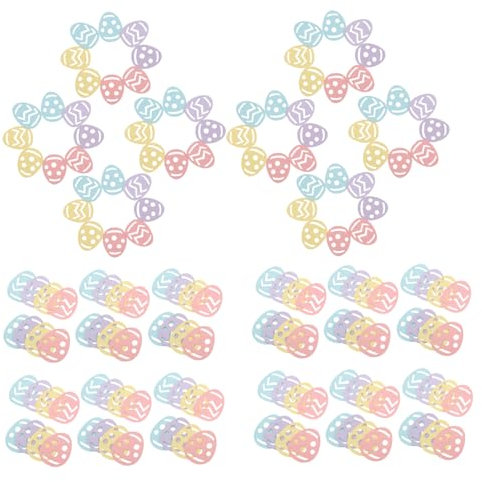 VILLFUL 100 Stück Ostern Konfetti und Bunte Eier für Fröhliche Feiertagsdekorationen und Partyzubehör für Osterfeiern und Frühlingsanlässe