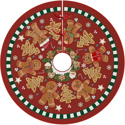 Jupe De Sapin De NoëL,Tapis De Sapin De Noel 93cm,Cache Pied Sapins De Noel,Jupe Sapin De Noel pour DéCorations De Vacances De FêTe 05