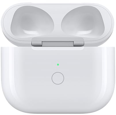 KERID - Custodia di ricarica wireless compatibile con Air Pod Pro e Air Pod 3, ricambio originale per custodia di ricarica wireless con pulsante di accoppiamento compatibile (nessun auricolare)