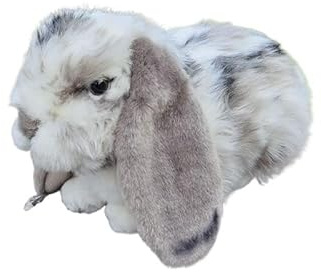 SMJWH Realiic Lop-Eared Rabbit P Toy, Soft Stuffed Animal Bunny Doll, Cute Floppy Ear Rabbit Kuscheltier for s(26CM)