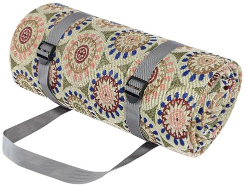 Picknickdecken | Dicke 145 x 200 cm wasserdicht – sehr große tragbare Camping- und Strandmatte mit Tragegurt – für Wandern, Camping,