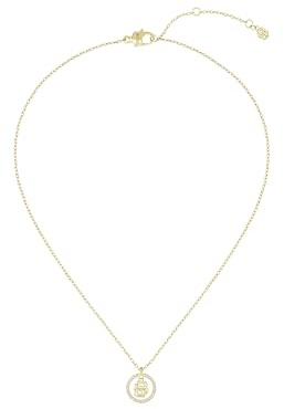 BOSS Jewelry Halskette mit Anhänger für Damen Kollektion DOUBLE B DIVINE aus Edelstahl mit Ionenplattierung in Gelbgold verziert mit Kristallen - 1580837