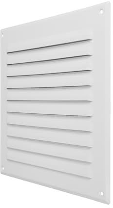 Repa Market Griglia di ventilazione da parete, 250 x 250 mm, con rete a rete, per interni ed esterni, griglia di ventilazione, in metallo, per pareti, HVAC, asciugatrice
