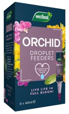 Westland 20100550 Ready to Use Orchid Droplet Feeders, 6 Pack | Convenient ready to use feed