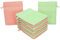 Betz 10 Stück Waschhandschuhe Palermo 100% Baumwolle Waschlappen Set Größe 16x21 cm Farbe grün und apricot