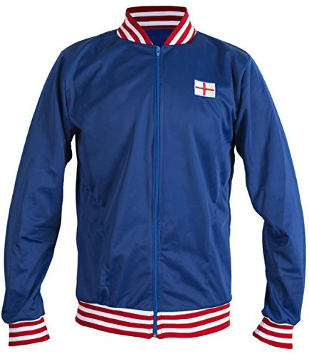 JL Sport England 1966 Retro Football Jacket Classic Vintage Tracksuit Jumper Man Top-replica - L
