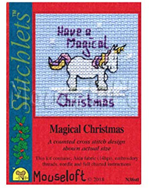 Mouseloft Mini Cross Stitch Kit - Magical Christmas