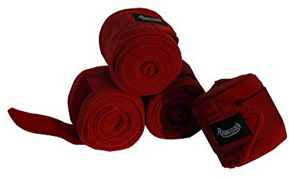 Rhinegold 0 Fleece Stable/Travel Bandage-Red, rot, Einheitsgröße