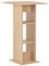 vidaXL Bartisch mit 2 Regalen Stehtisch Bartresen Tresentisch Bistrotisch Küchentisch Loungetisch Esstisch Frühstückstisch Tisch Eichenbraun 60x60x110cm