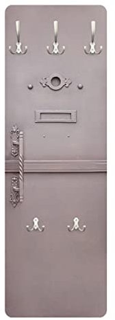Bilderwelten Garderobe - Antikes Stahltor mit Lilienmuster, Größe HxB:105cm x 34cm