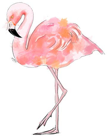 20 Servietten Einsamer Flamingo | Tiere | Sommer 33x33cm