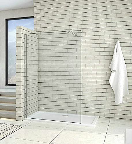 Acezanble 60cm Duschwand Walk in Dusche Duschtrennwand 8mm Nano Glas Duschabtrennung