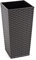 Gordanluk Tall planter rattan plant pot Designed Flowerpot with plant riser extra large plant pots indoor plant pots outdoor flower pot (Grey, 40 x 75.3 cm)