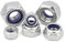 M4 304 Stainless Steel Nyloc Lock Nut,4mm Self Nylock Locking Nuts with Nylon Inserts (Pack of 20)