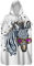 DOTBUY-SHOP Strand Poncho Handtuch mit Kapuze Badetuch Damen Herren Kinder Komische Tiere Drucken Schnelltrocknend Badeponcho Strandtuch Bademantel Umziehhilfe Strand (Mode-Zebra,75x145cm)