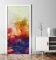 MyMaxxi - Tür bekleben mit Türtapete Türposter Türfolie Selbstklebend 90x200 bunter Wald Malerei - Tür verschönern Türaufkleber Türklebefolie Zeichnung Kunstwerk gelb