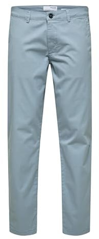 Selected Homme Herren Slhslim-new Miles 175 Flex Pants W Chino, Tradewinds, 33W / 34L EU