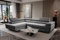 SEPRO MÖBEL MALIBU Exklusive Ecksofa, Eckcouch mit Schlaffunktion und Bettkasten | Schlafsofa für Wohnzimmer Schlafzimmer | Möbel & Möbelsets | Modern Zimmer-Sofa | Couch Home Decor Deko | Anthrazit