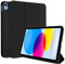 TECHGEAR Smart Coque pour iPad 11 2025 (A16, 11 Pouces) iPad 10 2022 (10,9 Pouces) [11e/10ème Génération], [réveil/Sommeil] Coque Smart Case Stand Trois-Pli avec Protection d'Angles - Noir