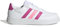 adidas Breaknet Lifestyle Court Lace Shoes, Scarpe da Tennis, Cloud White/Lucid Fuchsia/Beam Pink, 28 EU