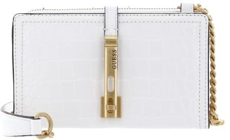 GUESS Women James Mini Girlfriend Xbody Bag, WHI