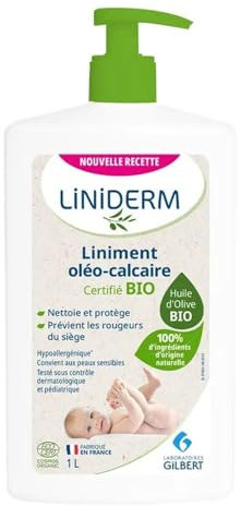 Liniderm Liniment Oléo-Calcaire Bio Flacon-Pompe 1 L