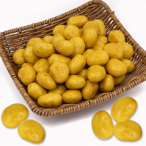 Tuxiaobu Künstliche Gemüse Früchte Mini Kartoffeln Aesthetic Deko Obst, Faux Kartoffel Gemüse Kunst Früchte Zuhause Küche Dekor Tischdekoration Obst Party Dekorationen, 30 Kartoffeln