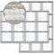 45,7 x 30,5 cm, Wandkalender 2024, 12 Monate, Jahres-Wandplaner, wendbar, horizontal/vertikal (Silber)