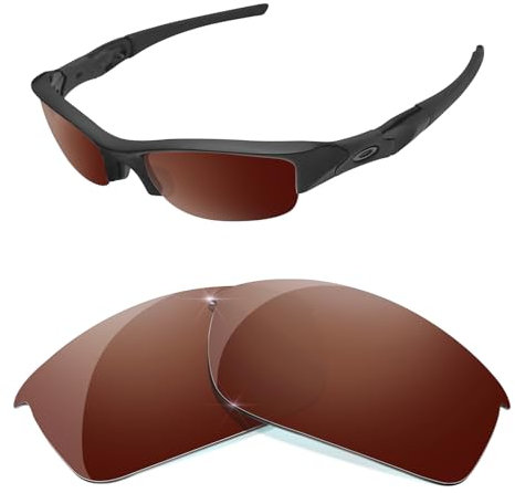 HiCycle2 Sunglasses Lenses Replacement for Oakley Flak Jacket OO9008 Sunglass-Multi Options(brown)