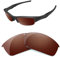 HiCycle2 Verres de rechange polarisés miroir pour lunettes de soleil Oakley Flak Jacket - Plusieurs options, marron, 55mm