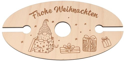 Spruchreif | Praktisches Geschenk für Weinliebhaber | Weinglashalter aus Holz | Holz Weinständer | Geschenkidee Holz | Geschenk zur Weihnachten | Wichtel