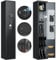SUPEER Home Rifle and Pistols Gun Safe with LED light and Alarm System,Biometric Fingerprint,Quick Access 1-3 Rifle and 2 Pistol,Removable Shelf