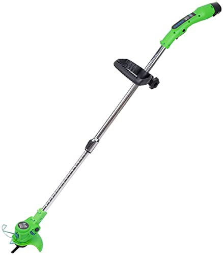 ABBNIA Coupe-Bordure sans Fil Tondeuse à Gazon électrique Tondeuse à Gazon Multifonction Batterie légère au Lithium débroussailleuse avec Lame de Rechange 2 Batteries GINOLEI