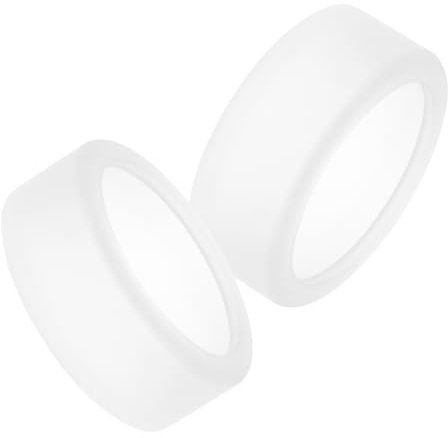 RuenTech Weiches Silikon Ring Hülle Kompatibel für Oura Ring Gen 3, Rund Ring Schutz Elastisch Ringschutz Smart Ring Schutzhülle für Oura Ring Gen3 Zubehör (Weiß*2, M(11/12/13))