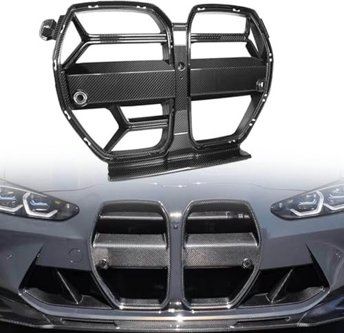 LeiBaOF Front Stoßstange Niere Grill für BMW M3 G80 M4 G82 G83 2021 2022 2023,Auto Styling Gitter Ersatz Teil,Front stoßstangen Gitter Grill