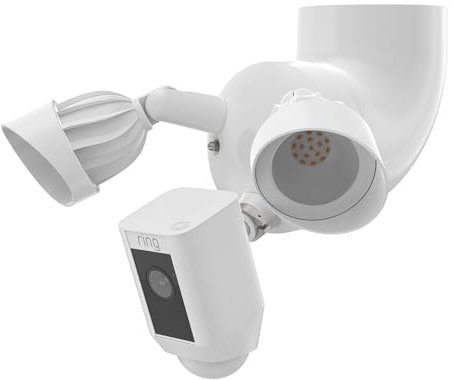 HOLACA Eave Mount for R-ing Floodlight Cam Wired Pro/Plus & Blink Wired Floodlight Camera, Compatible with Plug-in Mount for Floodlight Cam Eave Bracket - ABS Stability Monitoring Installation(White)