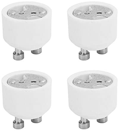 4 Stück Gu10 auf Mr16 Lampensockel, Gu10 auf Mr16 Adapter-Set, Widerstandsfähiger Lampenfassungskonverter, für LED-Halogenlampe
