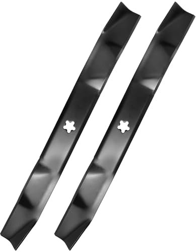 IDEASURE 134149 Mulching Blades for 42 Deck, 532134149 Lawn Mower Blades Compatible with Hus-qvarna Poulan Craftsman LT1000 LT2000 Riding Mower, Replaces 138971, 422719, 424752, 532422719, 2 Pack