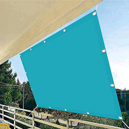 Malla de sombra transpirable de 4 x 9 pies para exteriores, rectangular, para jardín, piscina, terraza, balcón, color azul, ángulo recto