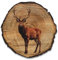 DRO Design Hirsch - Größe 30cm - Rustikales Wandbild im Vintage Look – Holzoptik Wanddeko mit Motiv für Wohnzimmer und Flur – Geschenkidee für Tierliebhaber, Wandgemälde