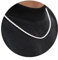 RANKEEF 2/3/4 mm Sterlingsilber-Halskette für Herren, Seilkette für Herren, Silberkette, gedrehte Seilkette, Geschenke für Frauen, Ehemann, Freund