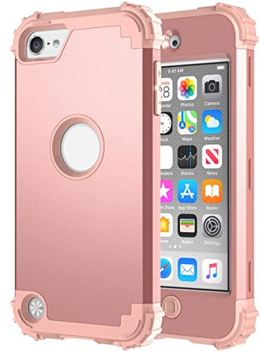 Handyhülle Entwickelt Compatible with iPhone iPod Touch 5 6 7 Hülle, drei-in-eins TPU+PC Schutzhülle Silikon Ultra Slim Schocksicheres Schutzhülle, Dropschutz des Militärqualität, Schutzhülle mit iPho