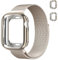 Metalica Milanesa Correas+Funda para Correa Apple Watch SE/2 40mm 42mm 41mm 44mm 46mm 45mm 49mm Mujer/Hombre,Magnética Metal Pulsera Milanese Loop+Carcasa para Apple Watch 10 9 8 7 6 5 4 Ultra/2
