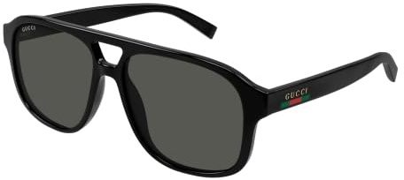 Gucci Man Injection Unisex Sonnenbrille, Schwarz, 57
