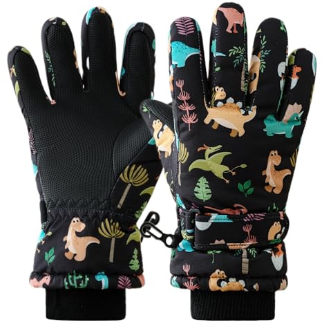Vihir Skihandschuhe Kinder Winterhandschuhe – Wasserdicht & Winddicht, Extra Warm & Atmungsaktiv für Skifahren, Outdoor-Sport & Reiten – Jungen & Mädchen 4-11 Jahre