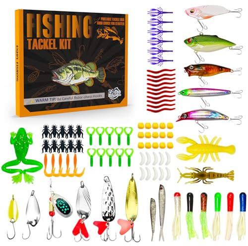 Angel-Adventskalender 2025 mit 88 Fischködern, Weihnachts-Countdown 24 Tage, Angelköder, Adventskalender 2025, Weihnachtsüberraschungsgeschenke für Erwachsene, Männer, Teenager, Jungen, Angler