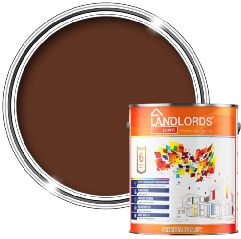 Landlords Furniture Paint - Leaf Brown - 2.5 Litre | Wood Paint for All Wood Furniture, Kitchen Cupboards, Cabinets, Doors & Chairs | Water-Based, Non-Toxic & Odourless | Matt Finish
