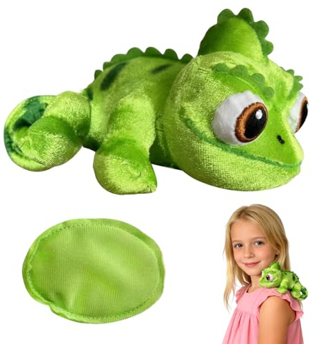 GTJEOI Chamäleon Plüschtier Spielzeug, Chamäleon Pascal Plüsch Kissen, Chamäleons Schulter Plüsch, Geschenk for Jungen und Mädchen