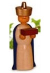 Rudolphs Schatzkiste Miniaturfigur König Kaspar bunt HxBxT 6x2,5x1,5cm NEU Holzfiguren Holzschmuck Holz Seiffen Weihnachtsland Weihnachtsdekoration Erzgebirge Dekoration Weihnachten Kerzenschmuck